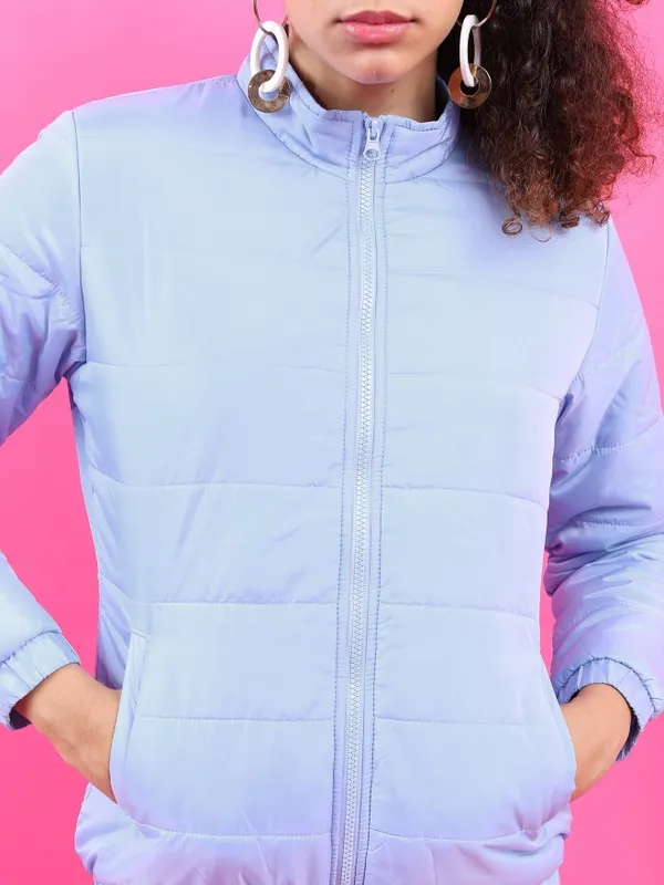  Tokyo Talkies Women Blue Puffer Jacket Jackets