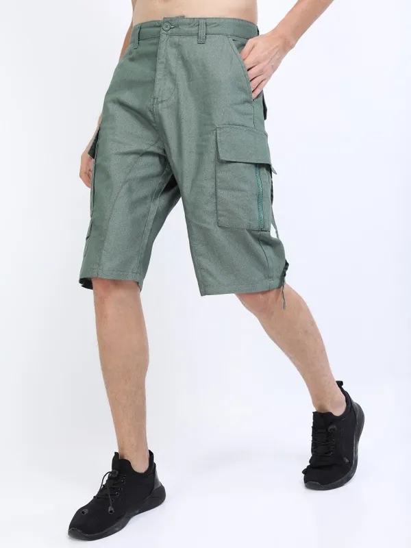  Highlander Men Grey Regular Fit Cargo Shorts Shorts