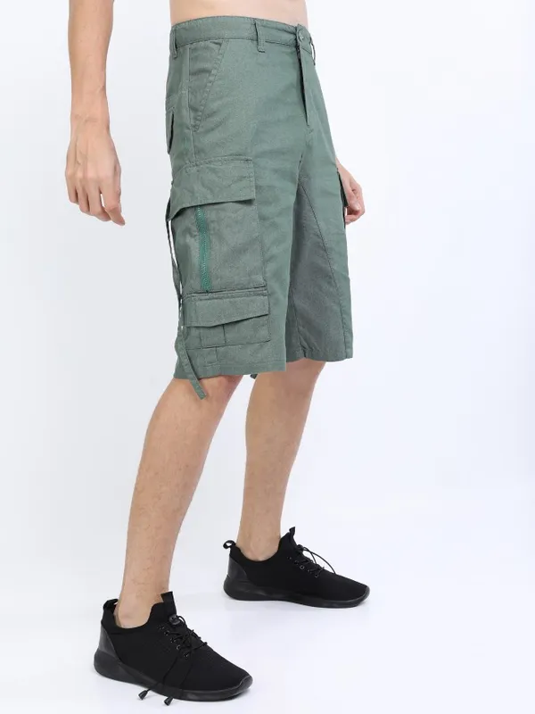  Highlander Men Grey Regular Fit Cargo Shorts Shorts