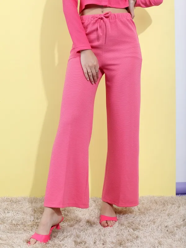 Solid Regular Fit Trousers