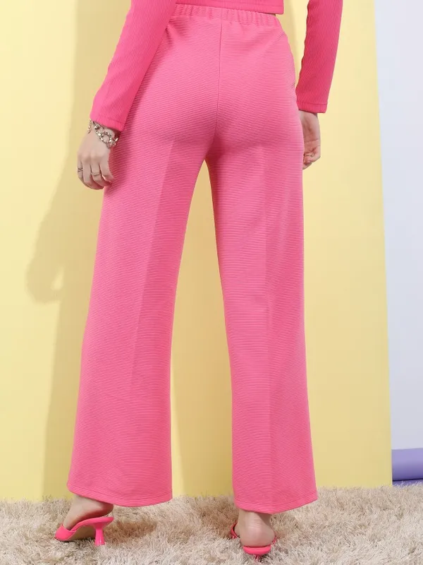 Solid Regular Fit Trousers