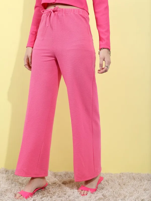 Solid Regular Fit Trousers