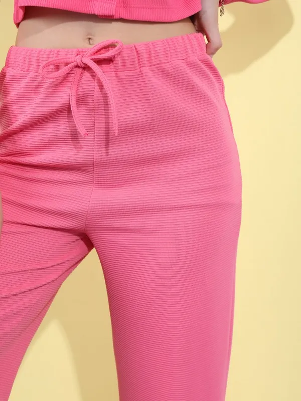 Solid Regular Fit Trousers