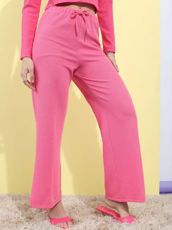 Solid Regular Fit Trousers