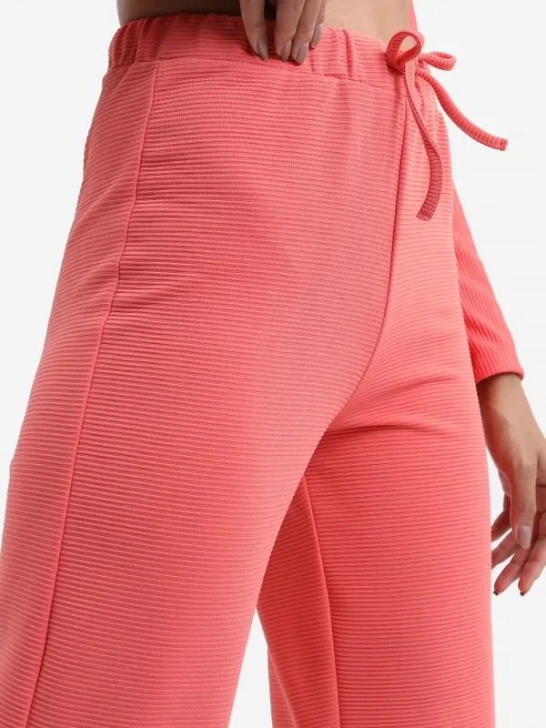 Solid Flared Fit Trousers