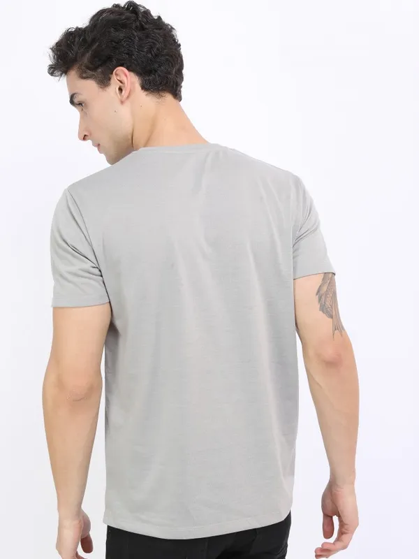 Men Printed Round Neck T-shirt