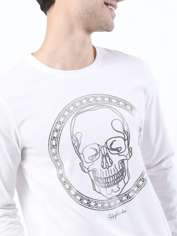 Men Printed Round Neck T-shirt