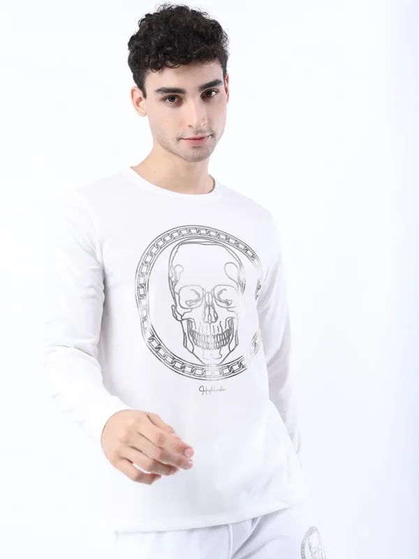 Men Printed Round Neck T-shirt