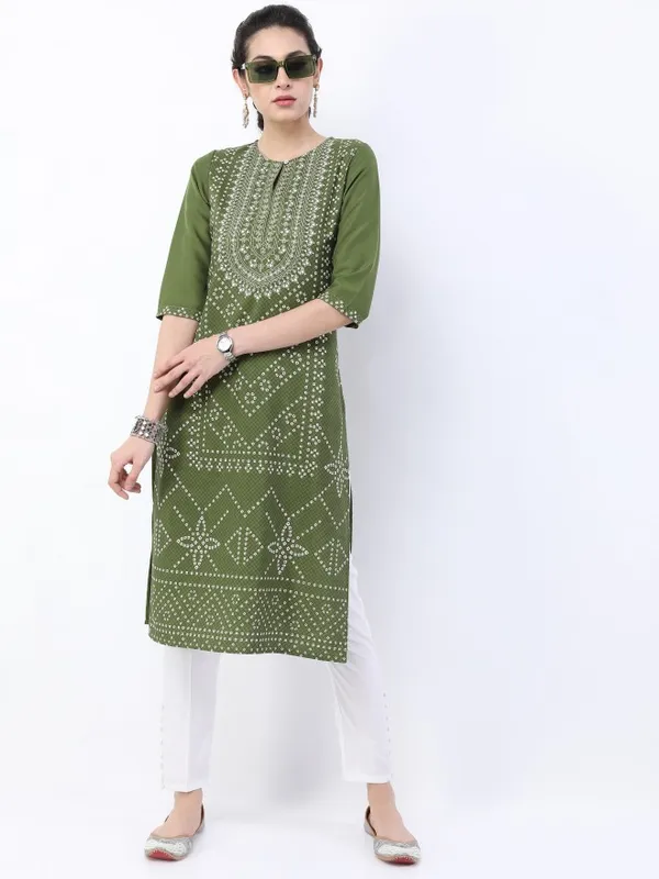 Printed Straight Kurta