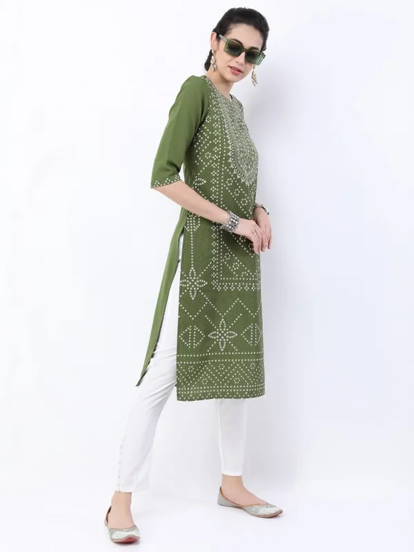 Printed Straight Kurta