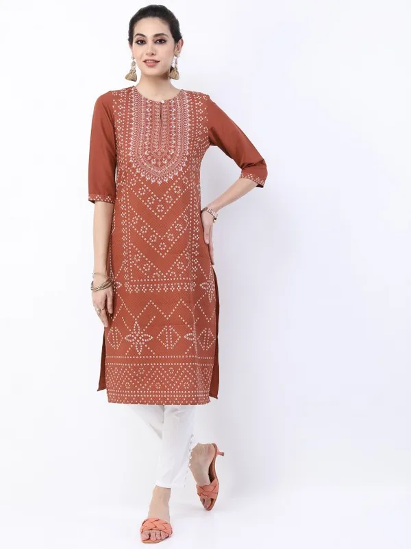 Printed Straight Kurta