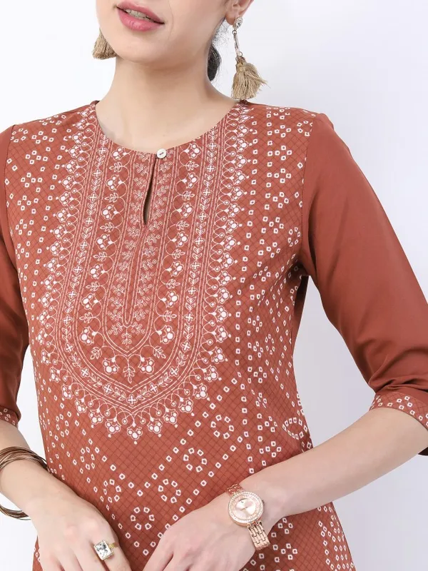 Printed Straight Kurta