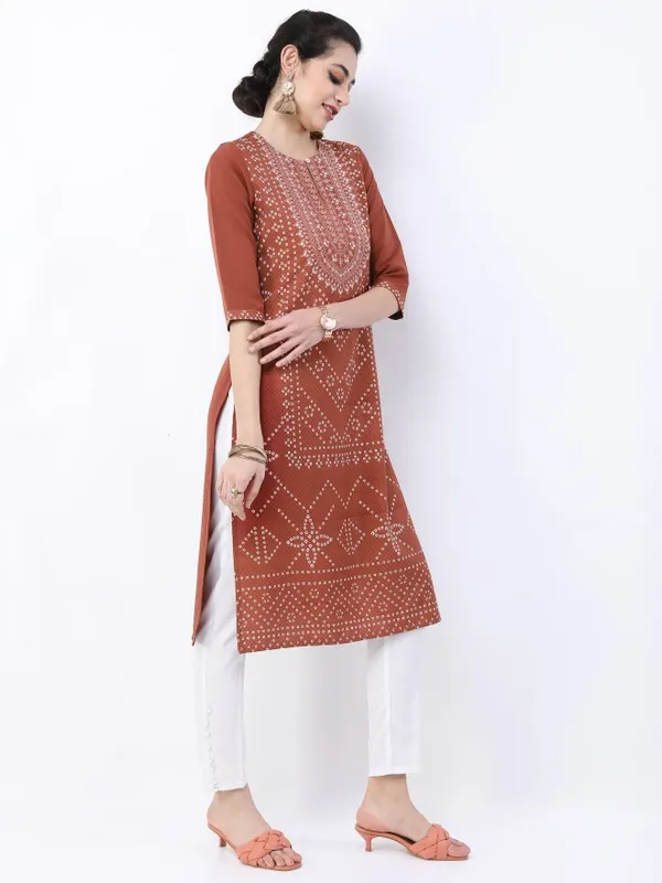 Printed Straight Kurta