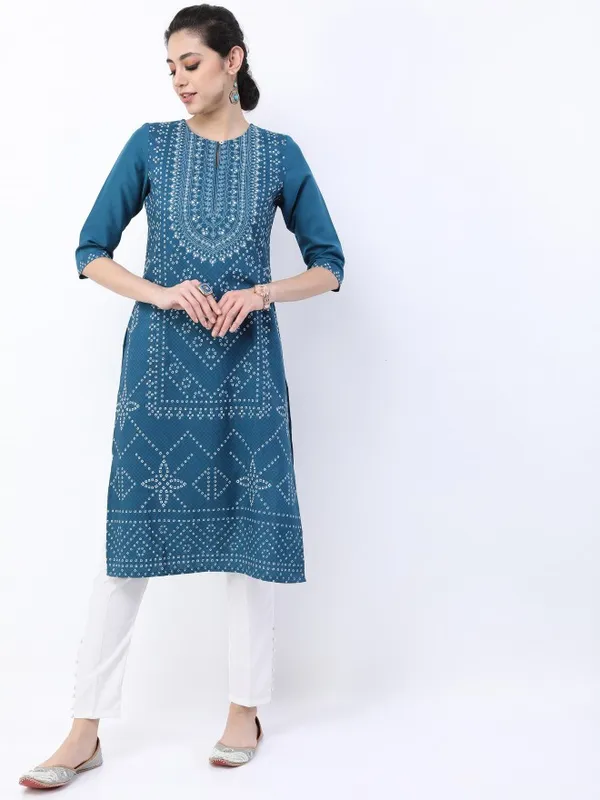 Printed Straight Kurta