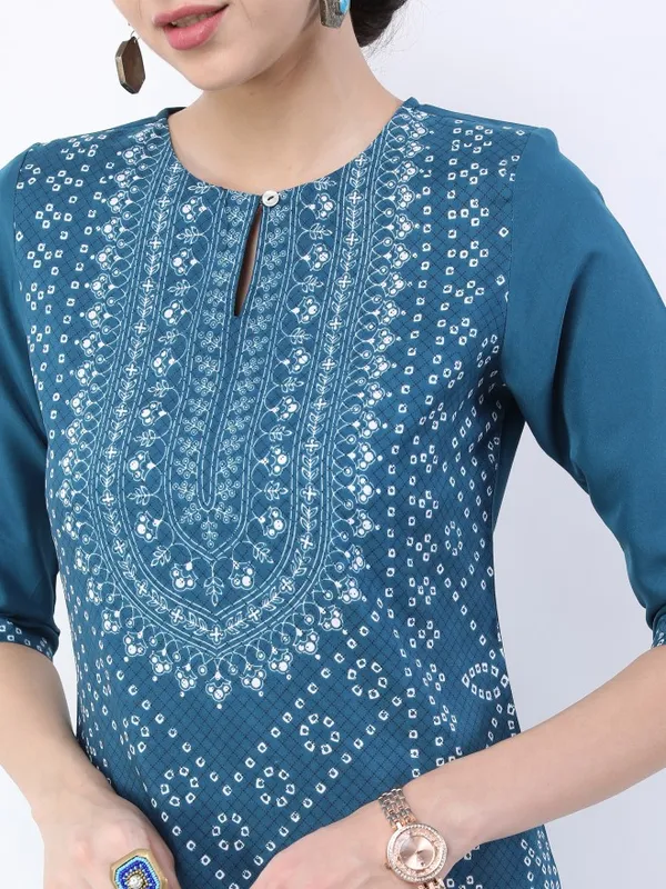 Printed Straight Kurta
