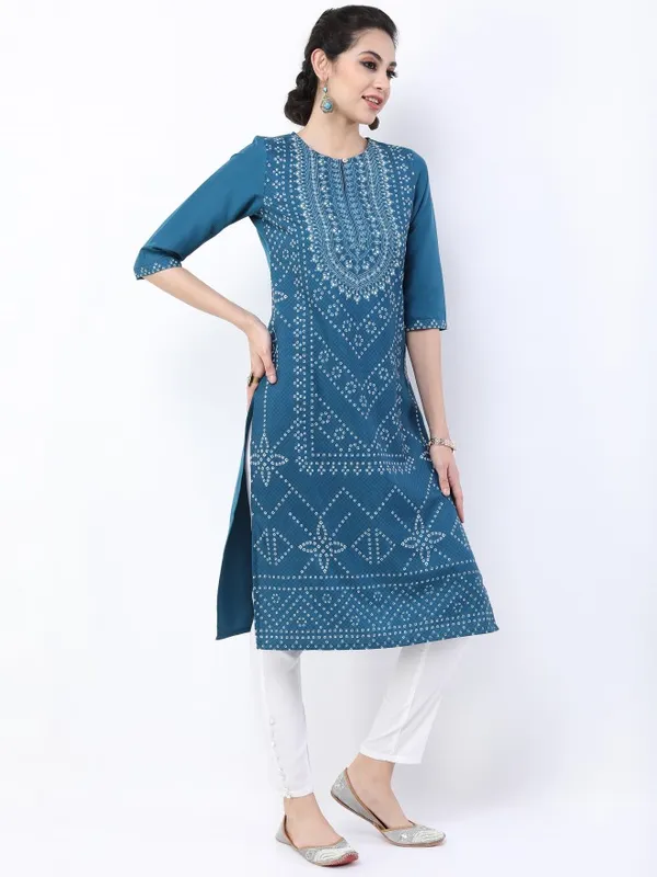Printed Straight Kurta
