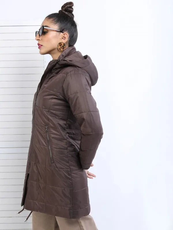  Tokyo Talkies Women Brown Puffer Jacket Jackets