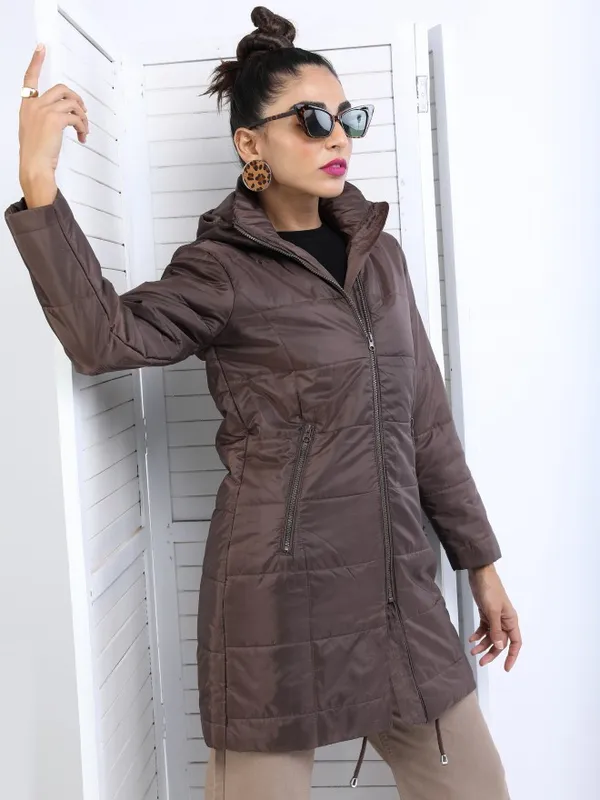  Tokyo Talkies Women Brown Puffer Jacket Jackets