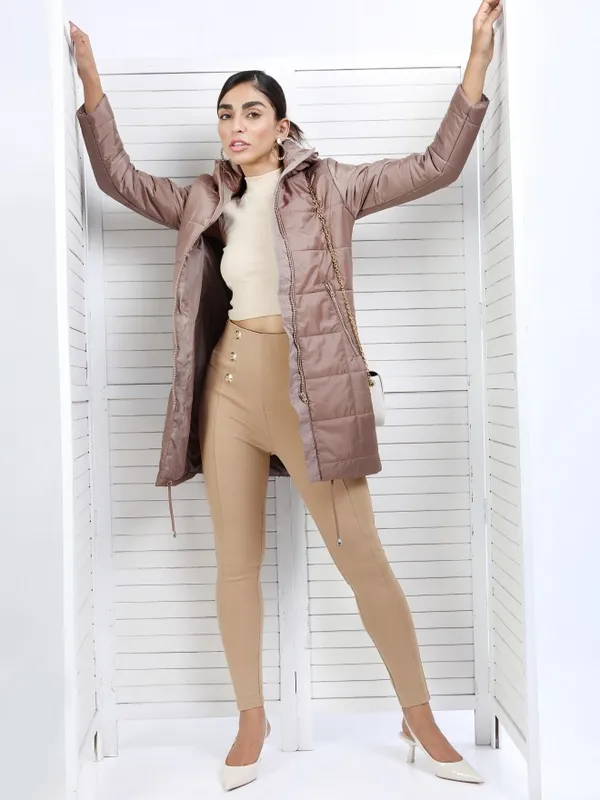  Tokyo Talkies Women Brown Puffer Jacket Jackets