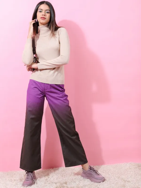  Tokyo Talkies Women Beige Turtle Neck Sweaters