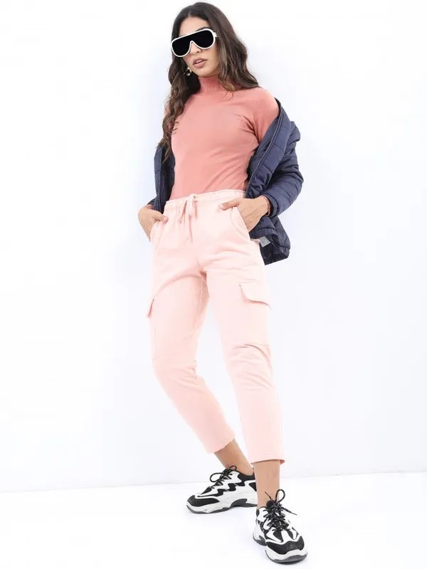  Ketch Women Beige Turtle Neck Sweaters