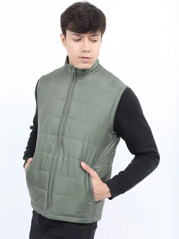 Men Solid Jacket