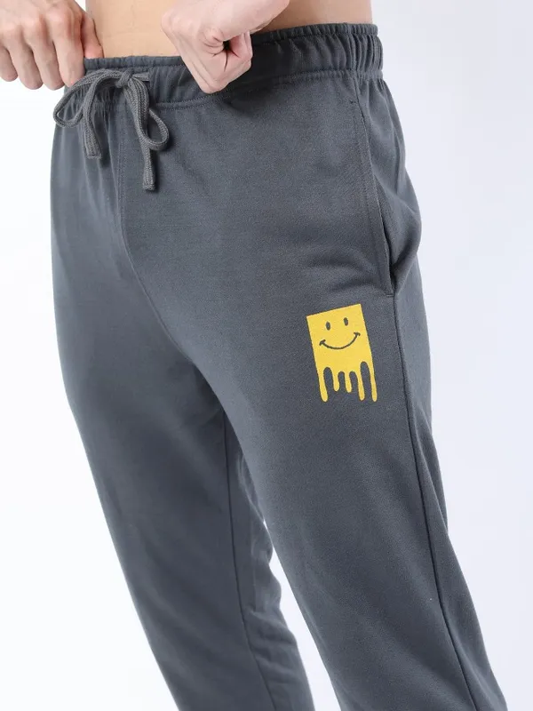  Ketch Men Grey Regular Fit Track Pants