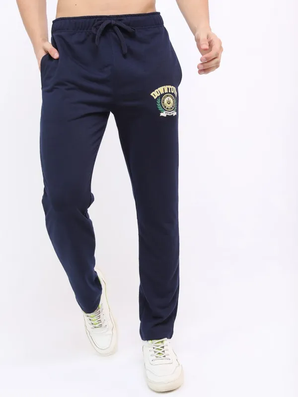  Ketch Men Navy Blue Regular Fit Track Pants