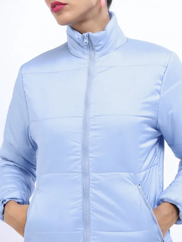  Tokyo Talkies Women Blue Puffer Jacket Jackets