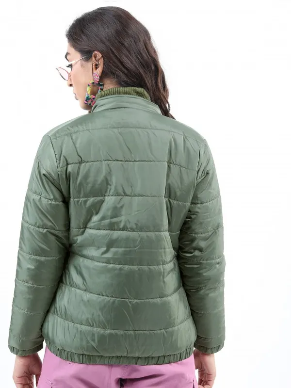  Ketch Women Olive Puffer Jacket Jackets