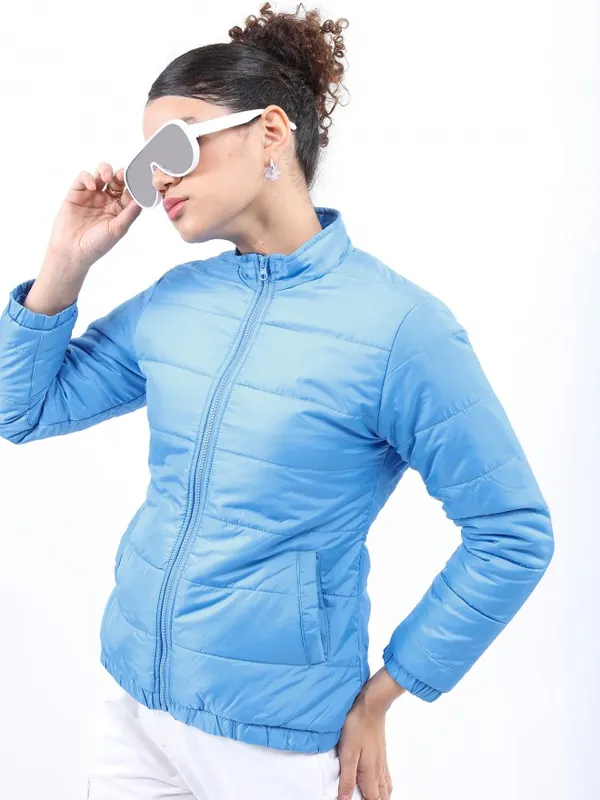 Ketch Women Blue Puffer Jacket