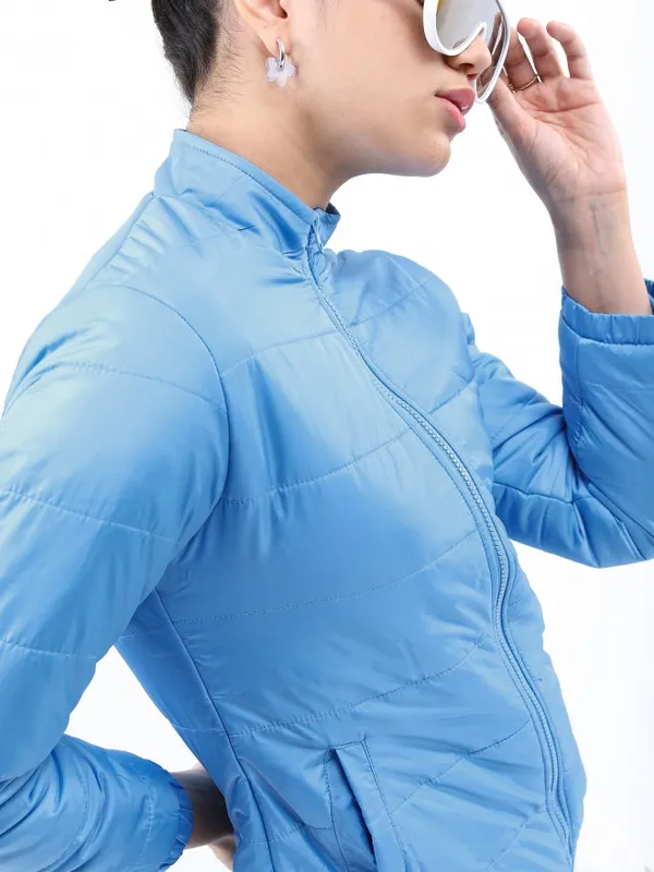 Ketch Women Blue Puffer Jacket