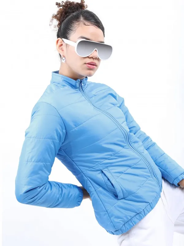 Ketch Women Blue Puffer Jacket