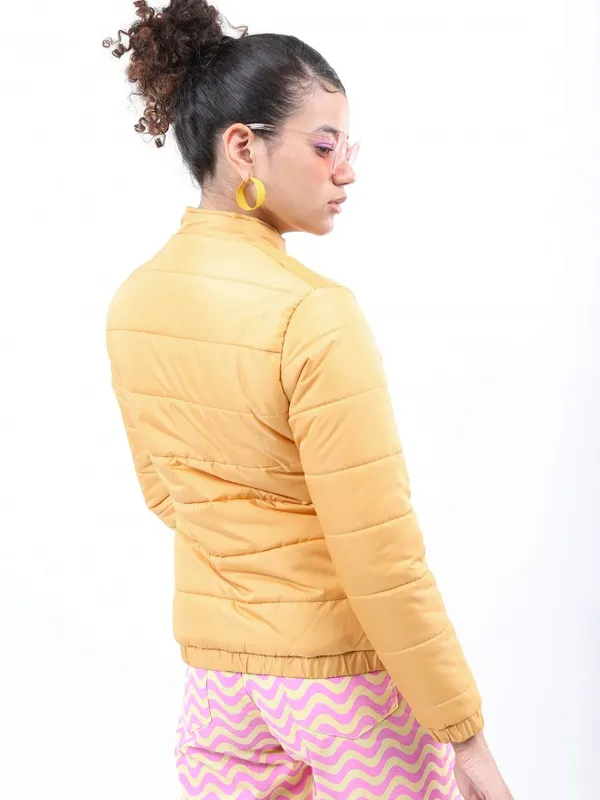  Ketch Women Yellow Puffer Jacket Jackets