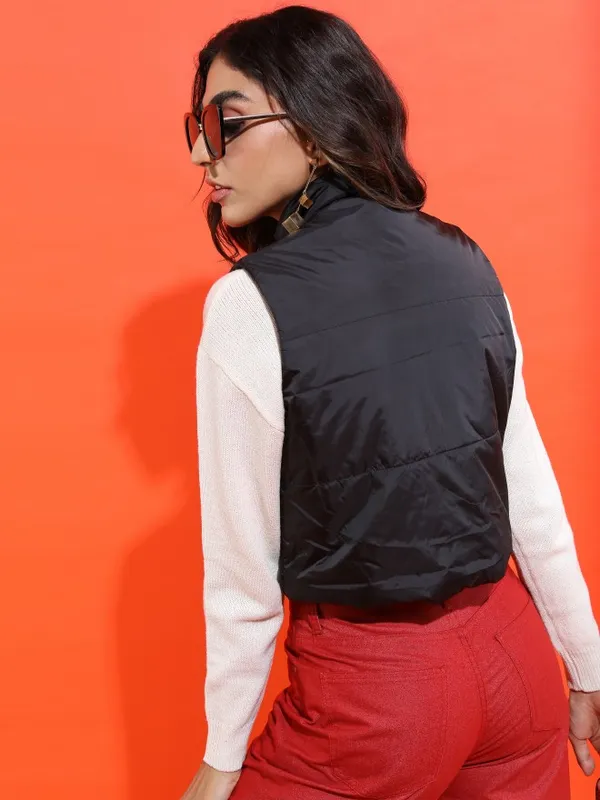  Ketch Women Black Puffer Jacket Jackets