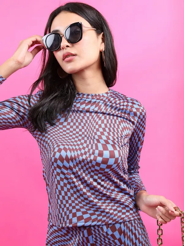  Tokyo Talkies Women Blue Co-Ords