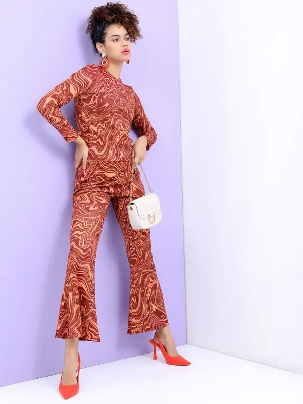 Women Crop Top with Trouser Co-ords