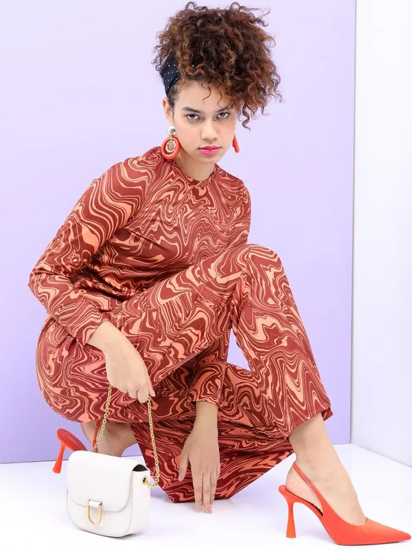 Women Crop Top with Trouser Co-ords