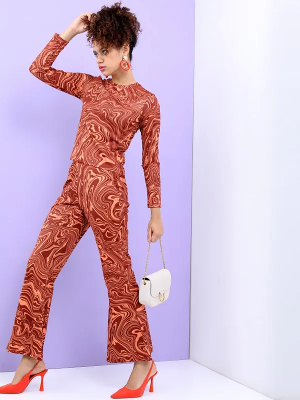 Women Crop Top with Trouser Co-ords