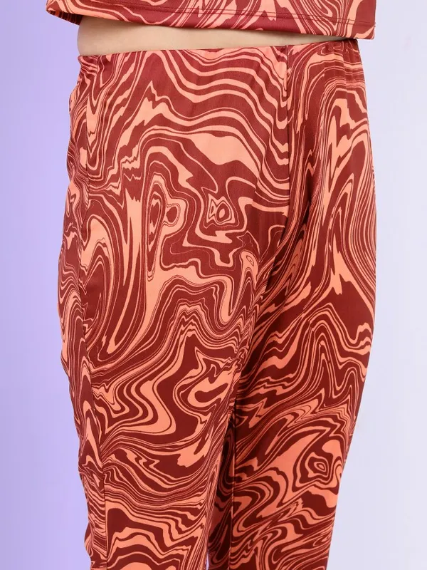 Women Crop Top with Trouser Co-ords