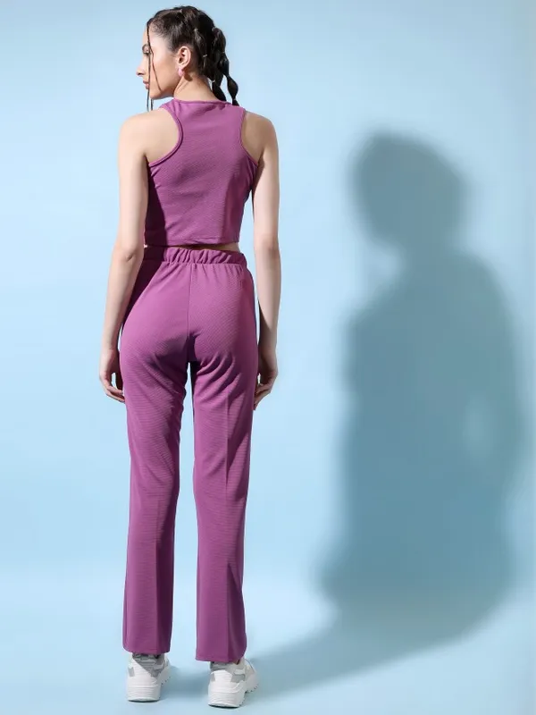  Tokyo Talkies Women Purple Co-Ords