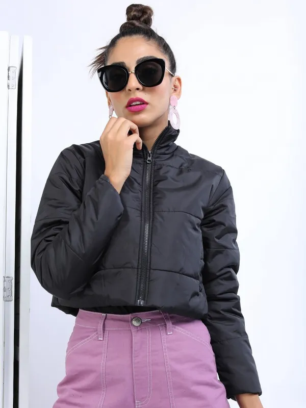 Women Solid Jacket