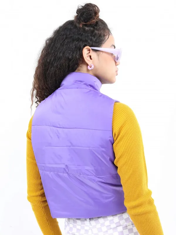 Ketch Women Purple Puffer Jacket