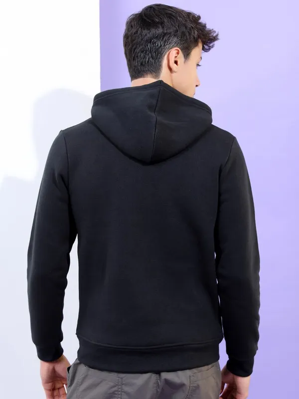  Highlander Men Black Hood Pullover Sweatshirts