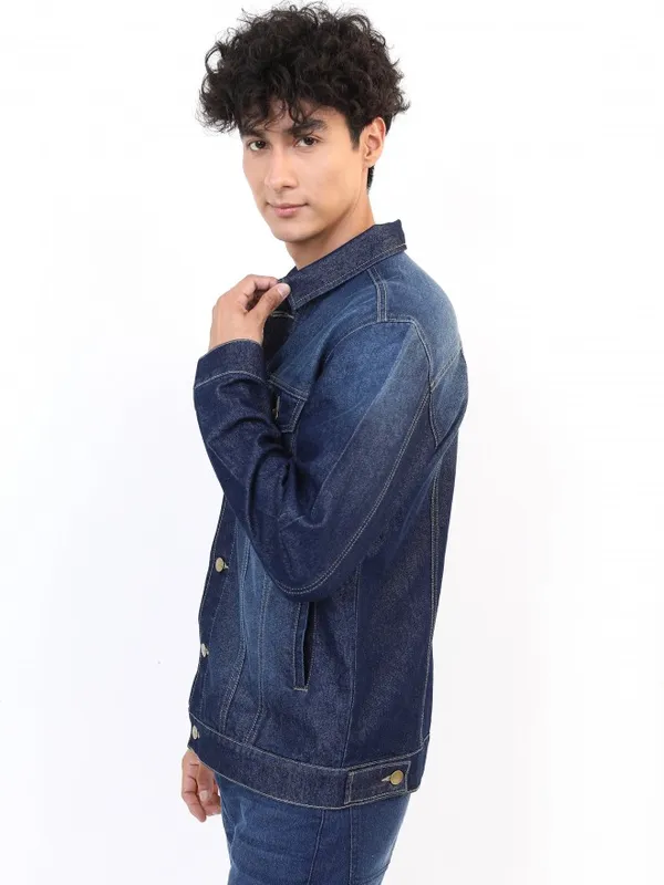 Solid Denim Jacket