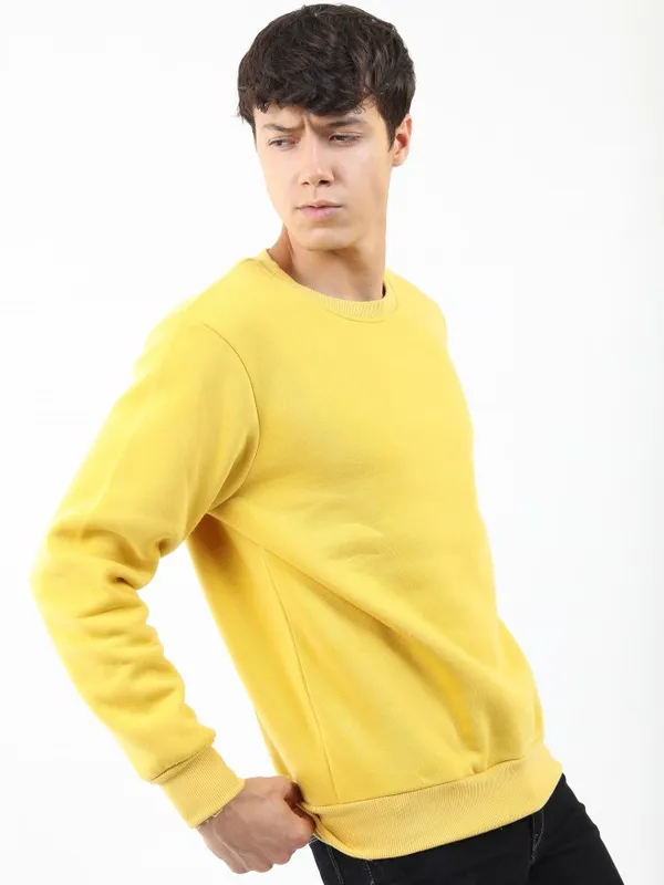 Men Solid Sweatshirt