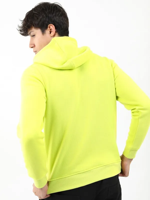  Ketch Men Green Hood Pullover Sweatshirts