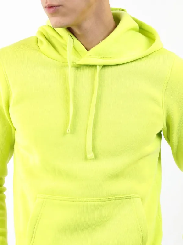  Ketch Men Green Hood Pullover Sweatshirts