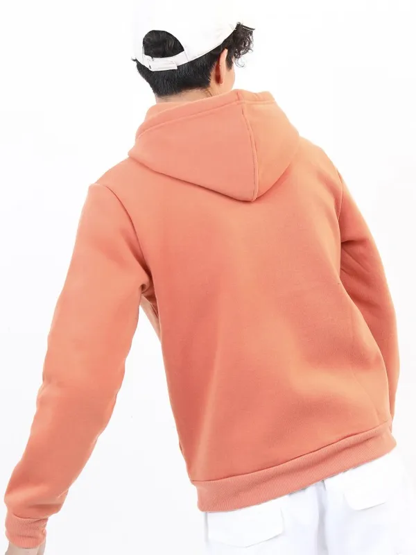  Highlander Men Pink Hood Front-Open Sweatshirts