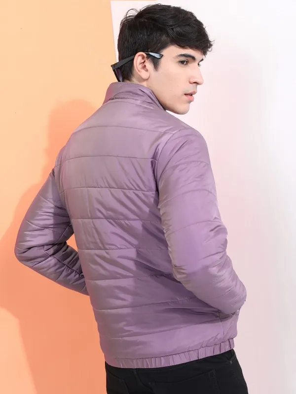 Highlander Men Purple Solid Puffer Jacket